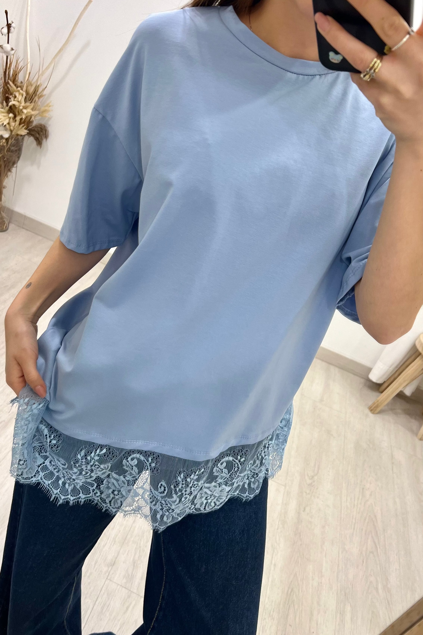 T-SHIRT AMELIA - CELESTE