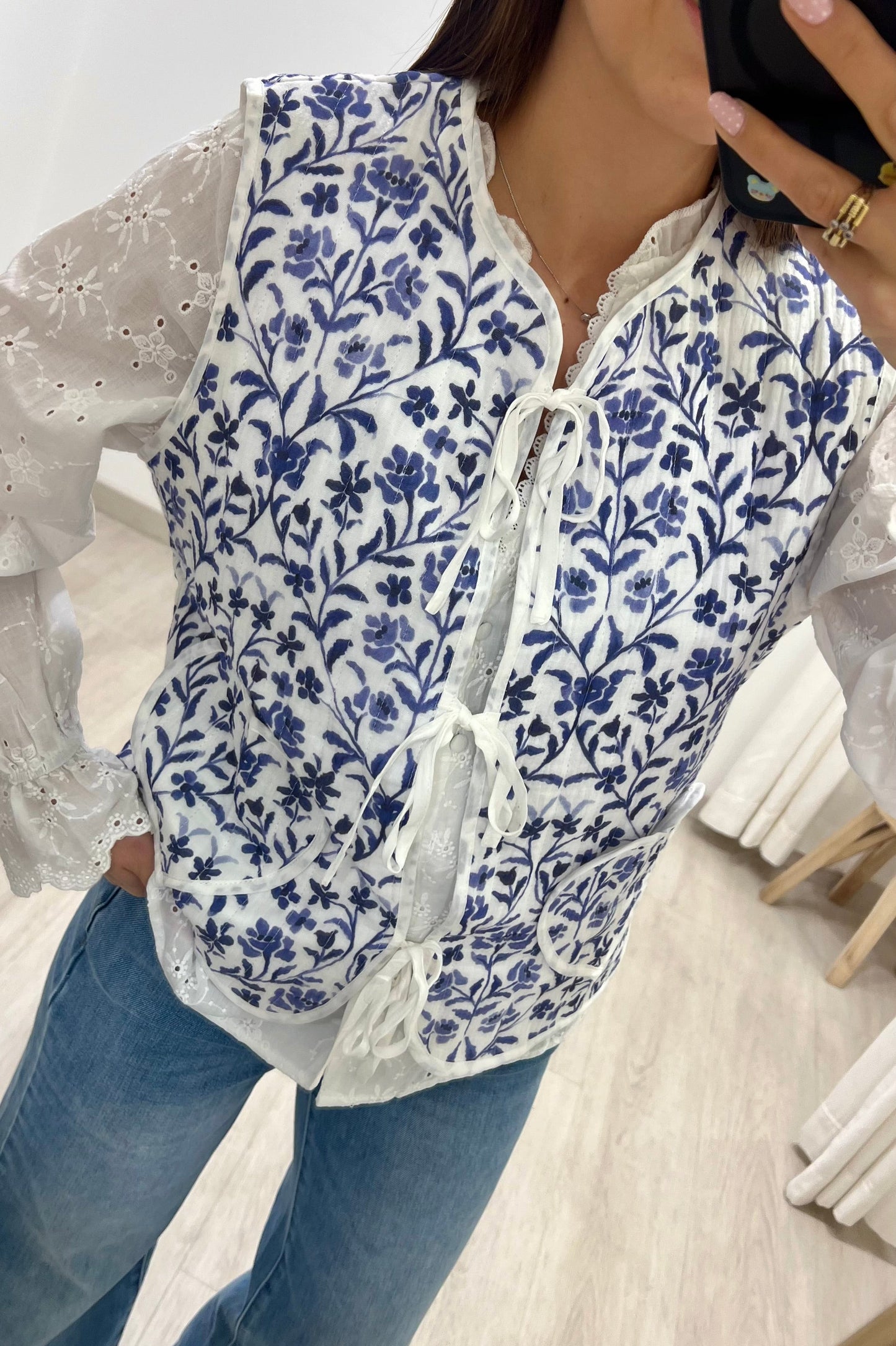 GILET FLORA