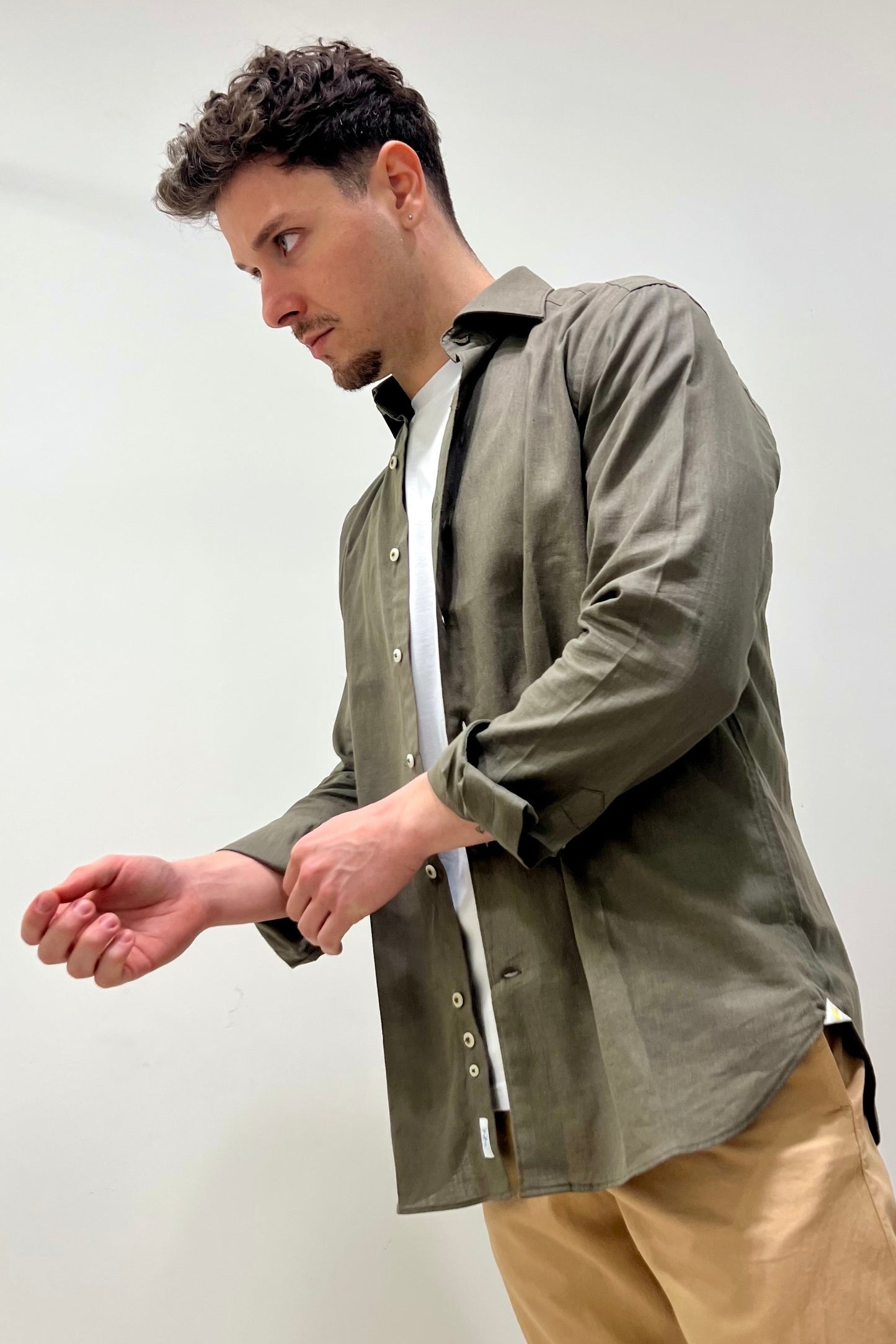 CAMICIA CETARA - LINO E COTONE