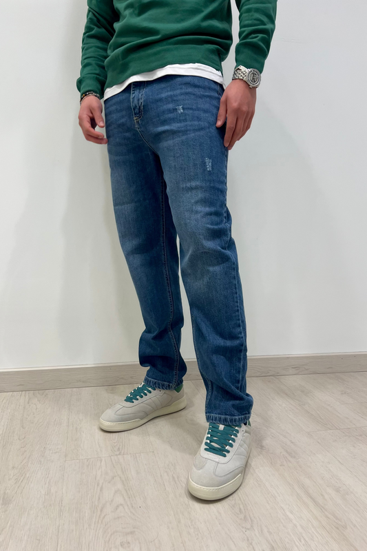 JEANS STRAIGHT ROTTURE