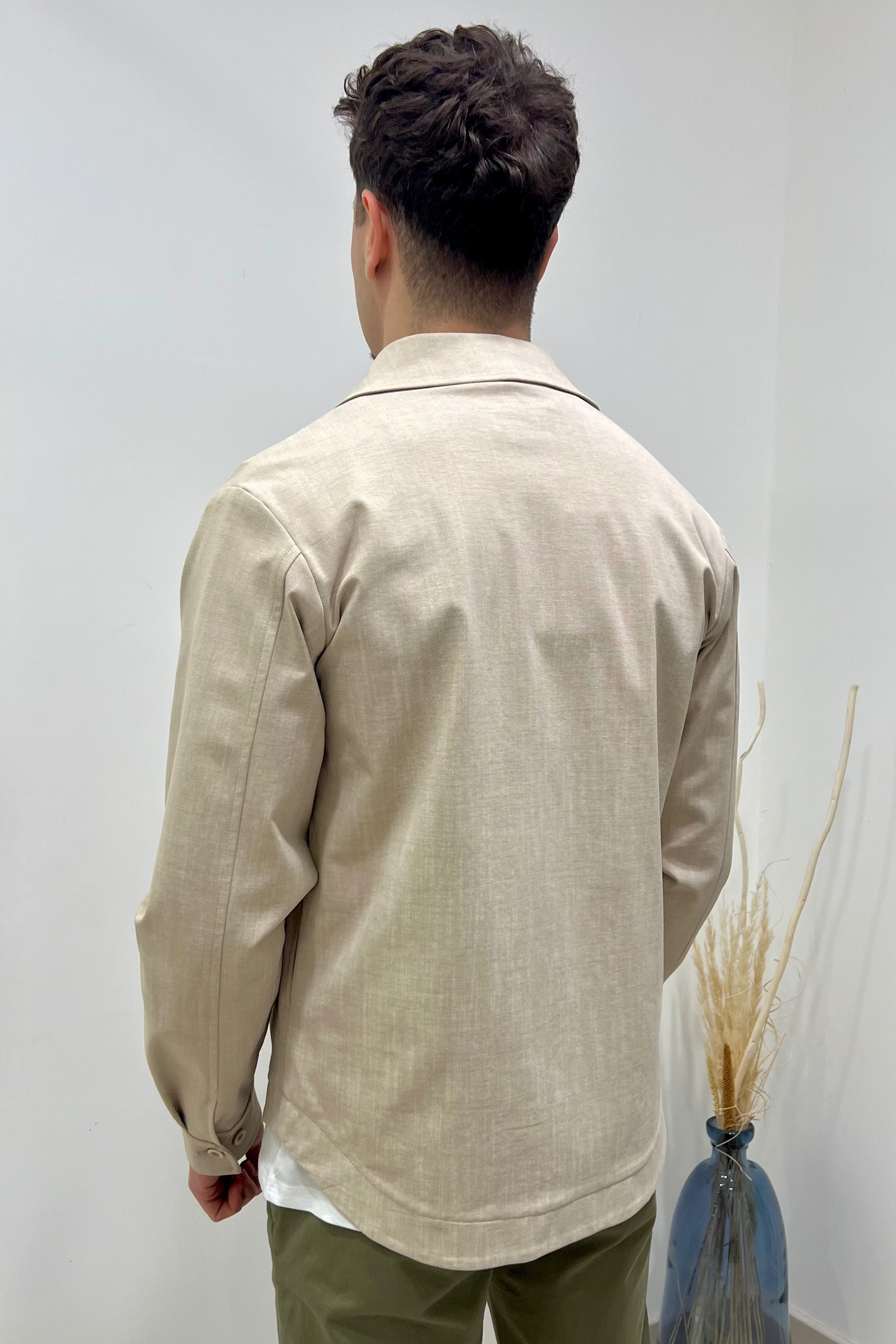 GIACCA CAMICIA - BEIGE