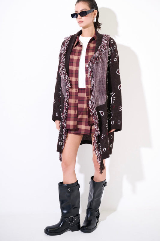 GIACCA KIMONO BANDANA CON CINTURA