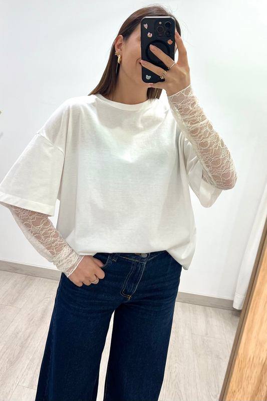 T-SHIRT DALIA - BIANCO