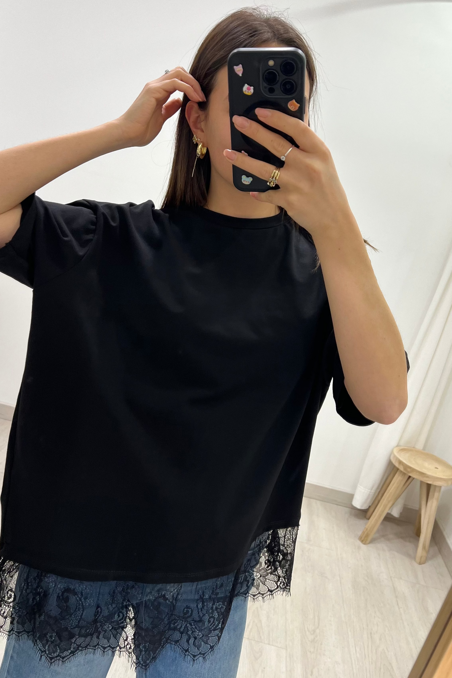 T-SHIRT AMELIA - NERO