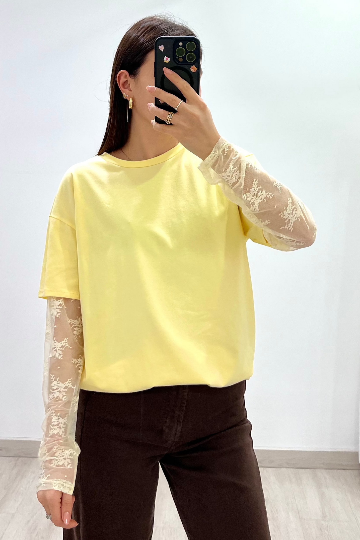 T-SHIRT CAMELIA - GIALLO